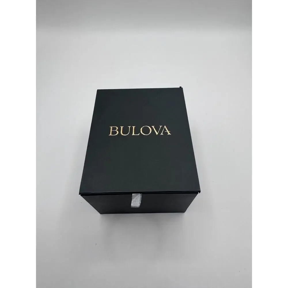 Bulova Sutton Chronograph Blue Dial Stainless Steel Men's 41mm Watch 96B476